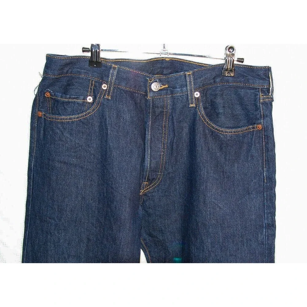 Levi’s 501 Men’s 34x27 Dark Wash Button Fly Vintage EUC